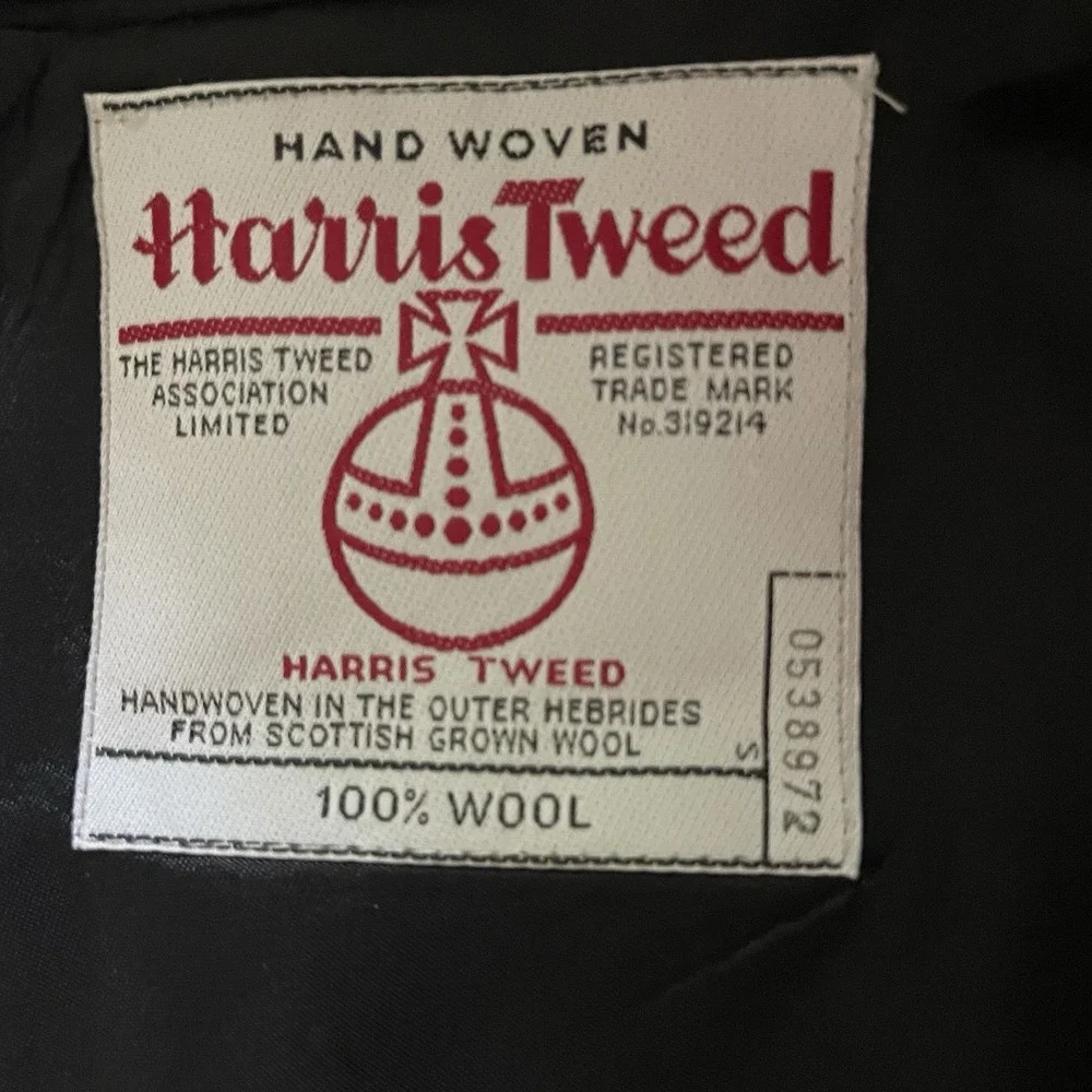 Vintage Tailor's Bench Harris Tweed Blazer 40-42R Wool‎ USA Made